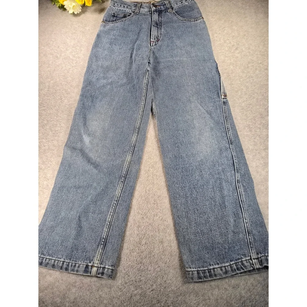 Vintage 90s‎ Carters Kids Size 10 Carpenter Jeans 24x25 Denim Wide Leg Baggy Y2K